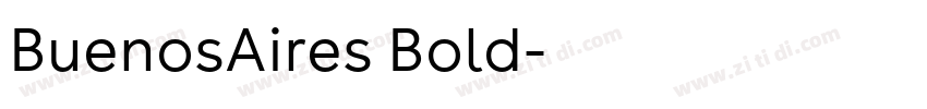BuenosAires Bold字体转换